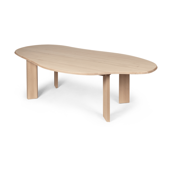 Tarn dining table 118.5x220 cm - White Oiled Beech - ferm LIVING