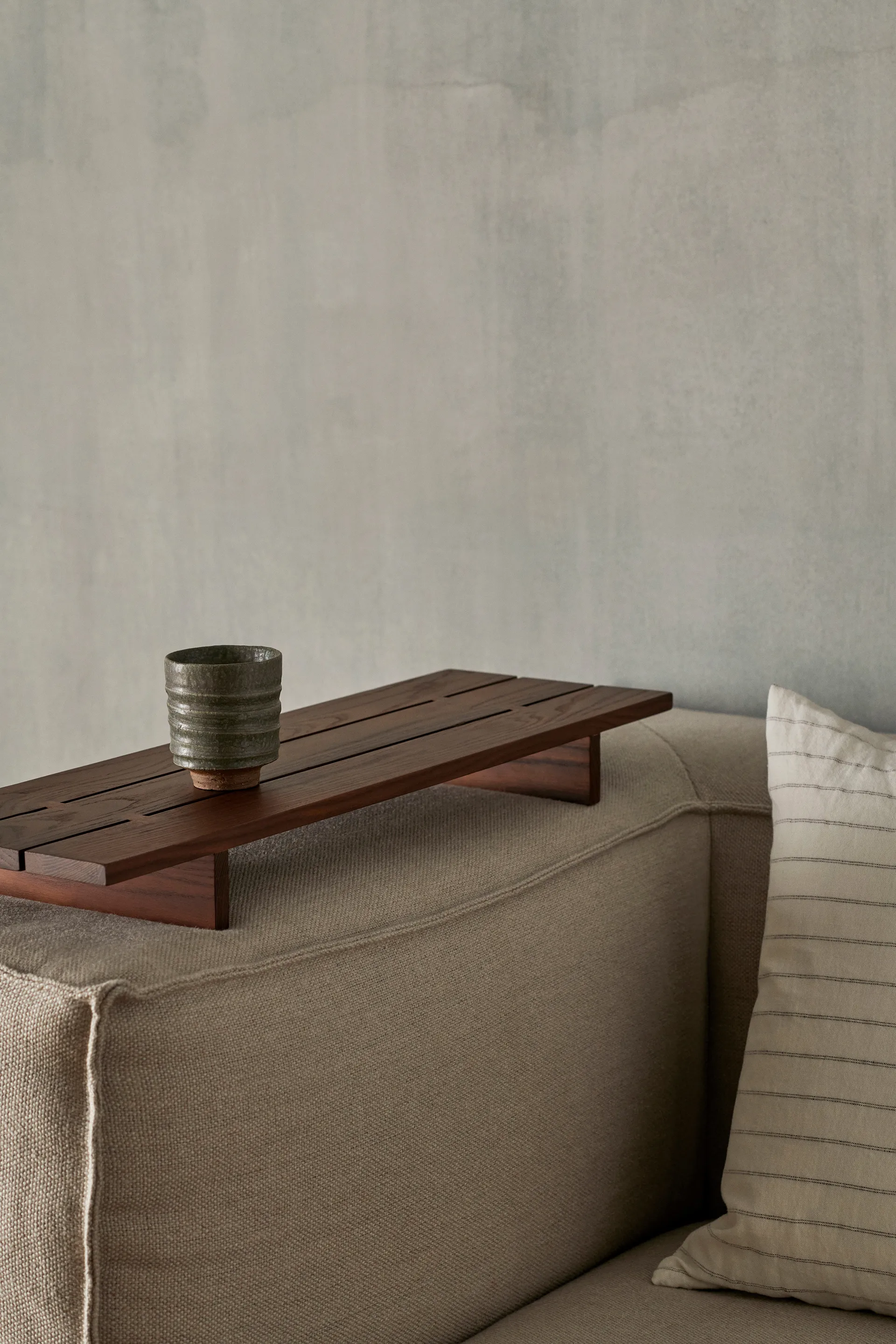 Tategu tray table 70x22,1x7 cm, Dark brown Ferm Living