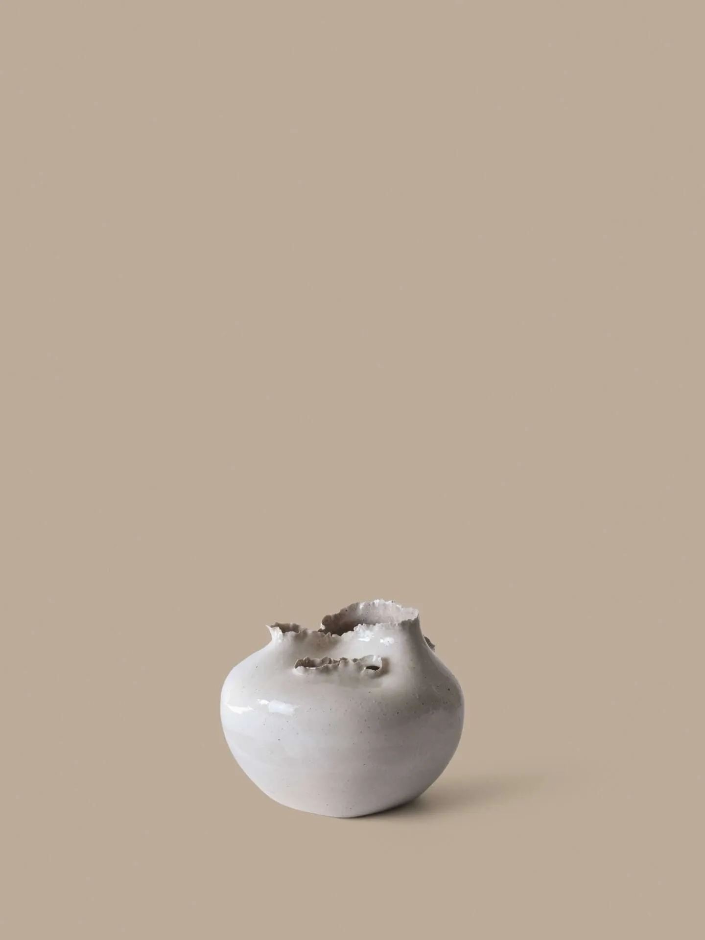 Tereo vase, Off-white speckle, 18 cm Ferm Living