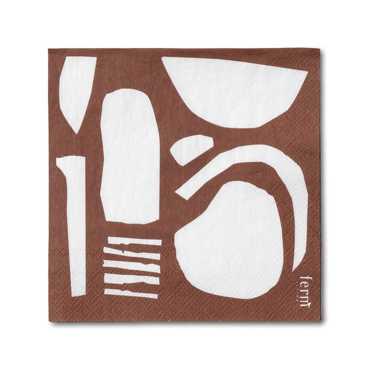 The Home paper napkin 20-pack - rust - ferm LIVING