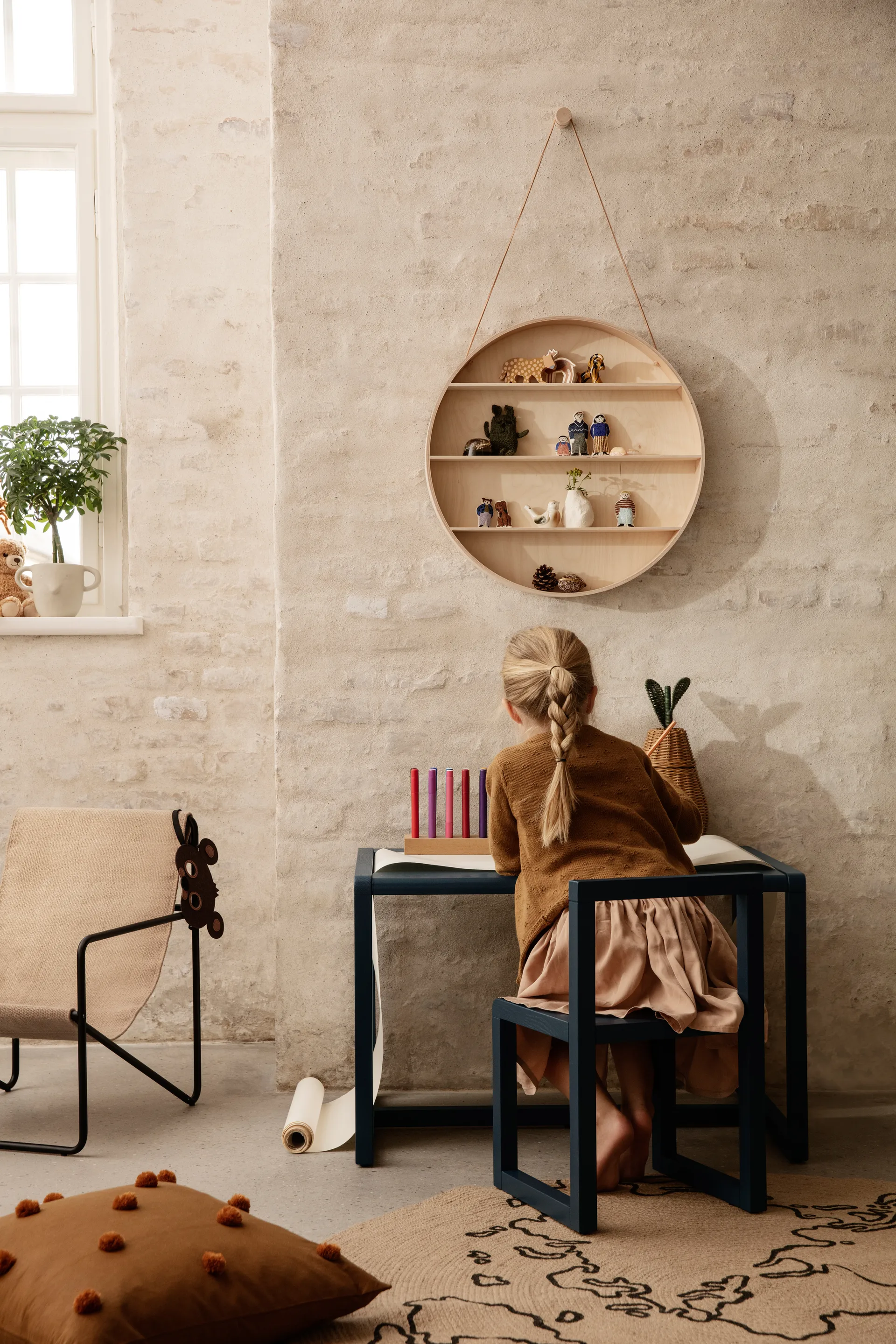 The Round Dorm shelf, Ø 55 cm Ferm Living
