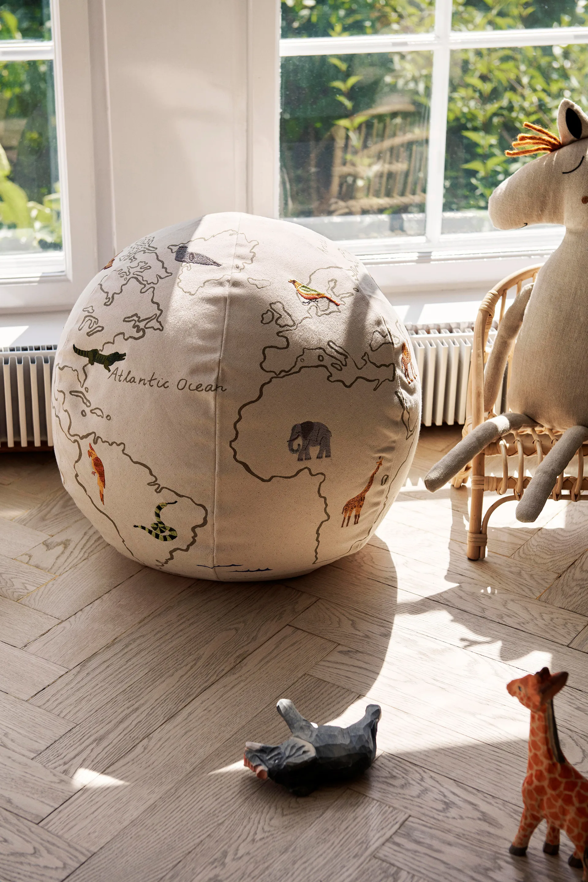 The world sit pouf, Off white Ferm Living