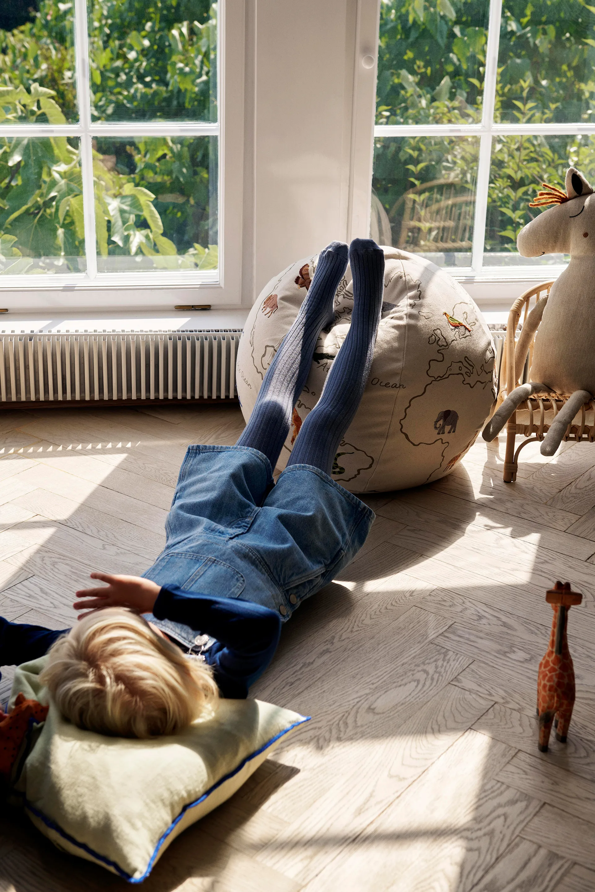 The world sit pouf, Off white Ferm Living