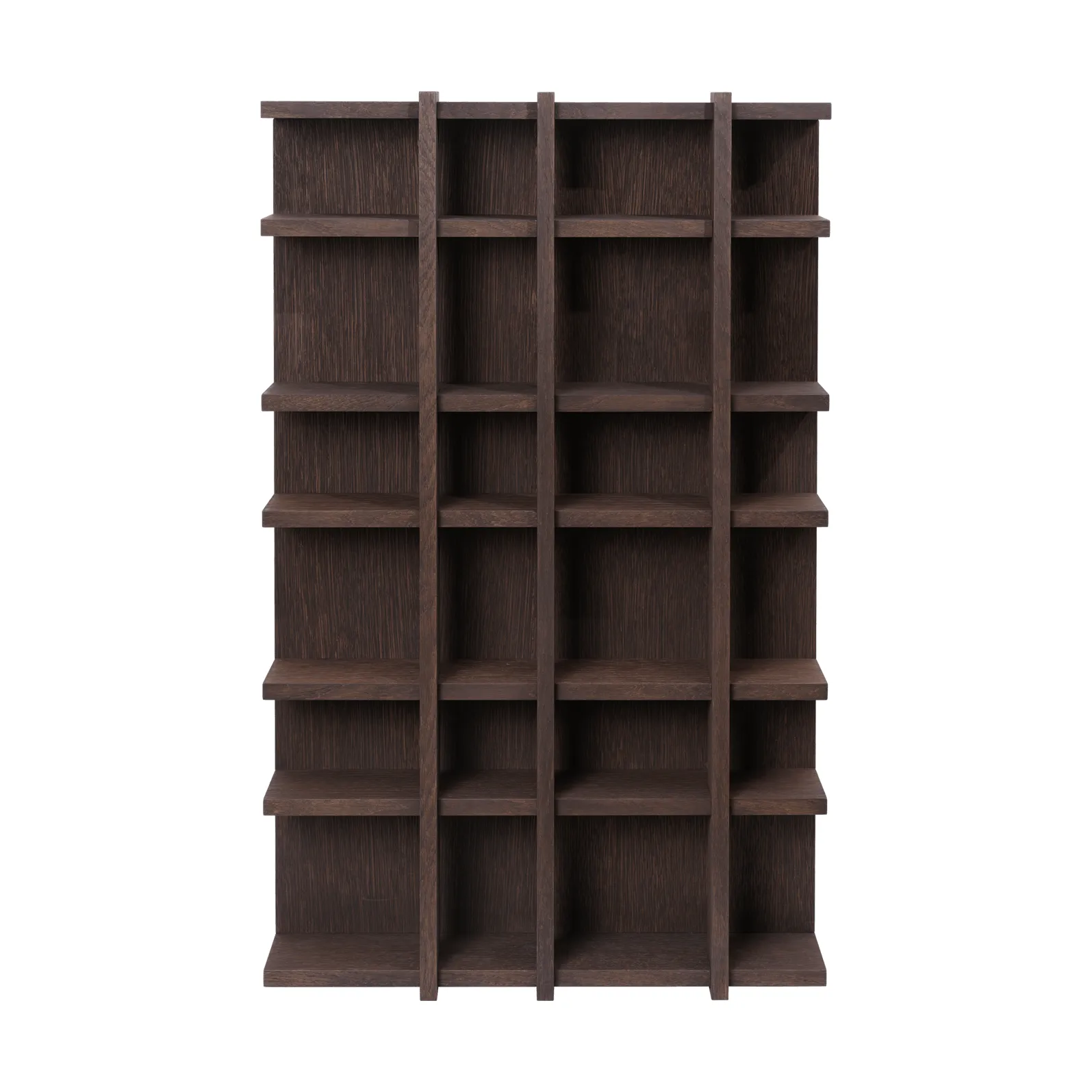 Tilem bookcase, Dark stained oak, 4x6 Ferm Living
