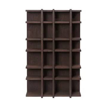 Tilem bookcase - Dark stained oak, 4x6 - Ferm Living