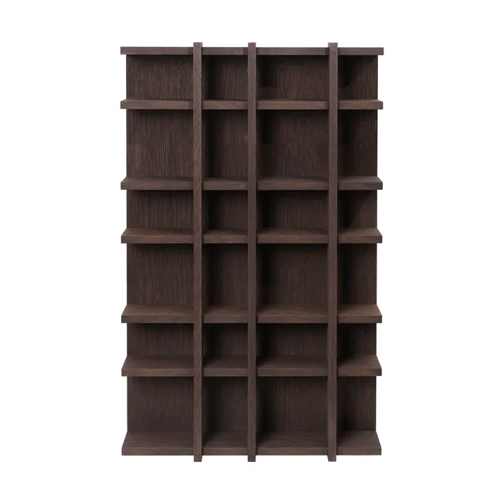 Tilem bookcase - Dark stained oak, 4x6 - Ferm Living