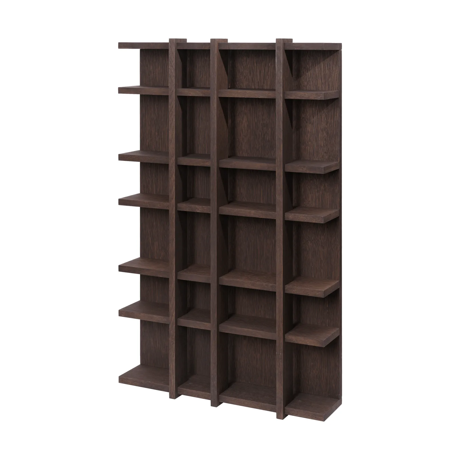 Tilem bookcase, Dark stained oak, 4x6 Ferm Living