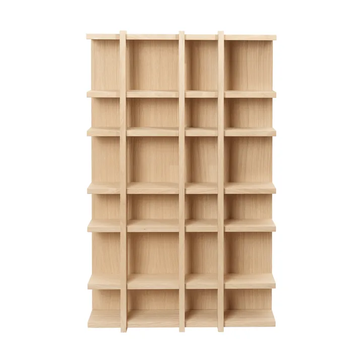 Tilem bookcase - Oak veneer, 4x6 - Ferm Living