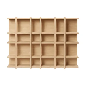 Tilem bookcase - Oak veneer, 6x4 - Ferm Living
