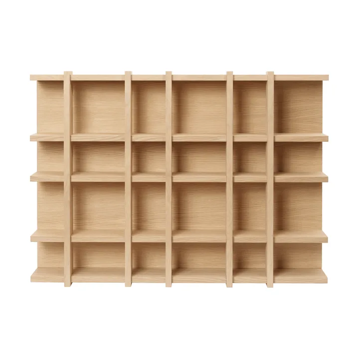 Tilem bookcase - Oak veneer, 6x4 - Ferm Living
