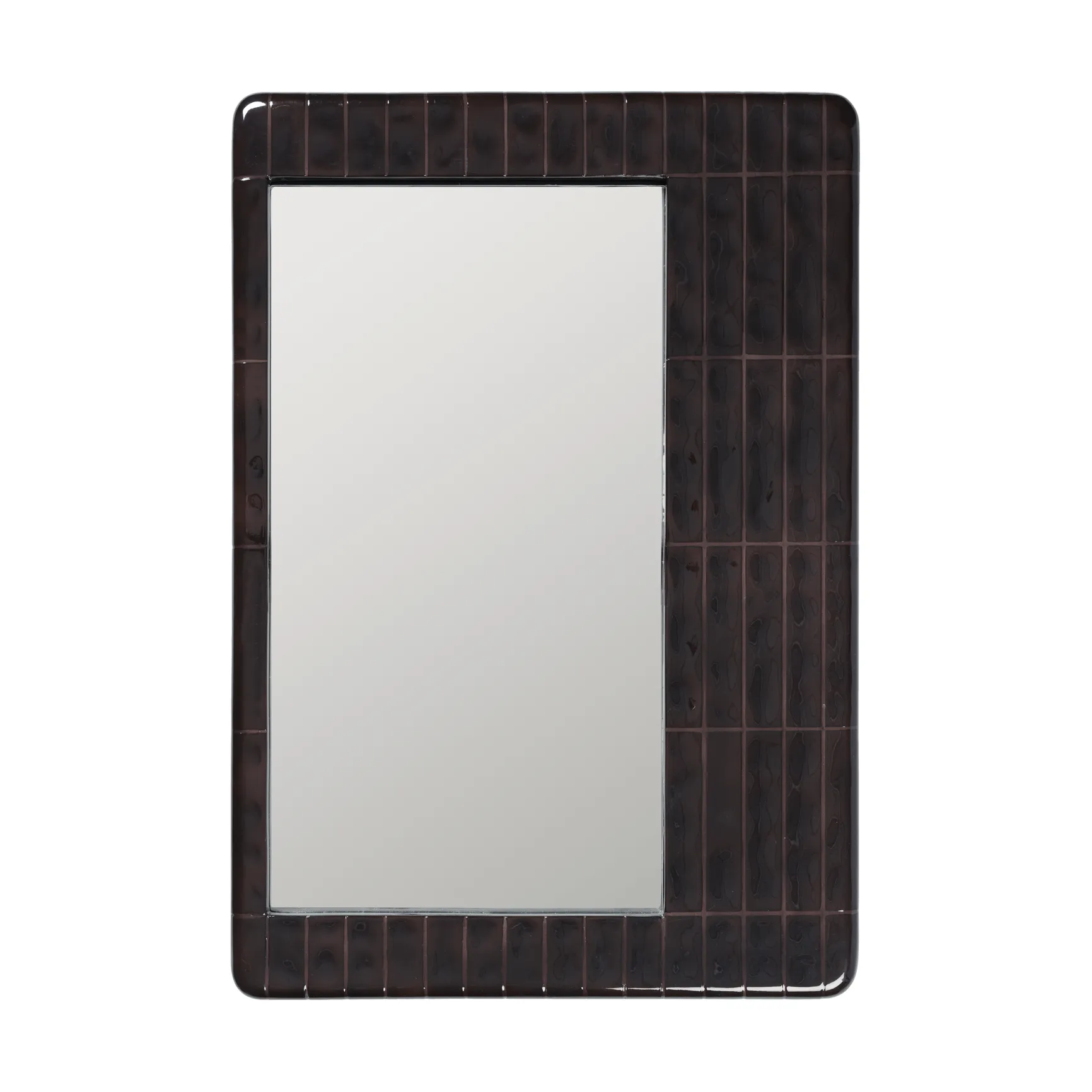 Tiling mirror, Dark chocolate, 59x85 cm Ferm Living