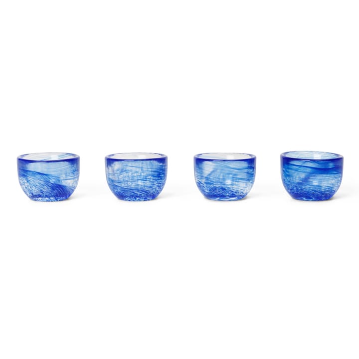 Tinta egg cups 4-pack Ø4.8 cm - Blue - ferm LIVING