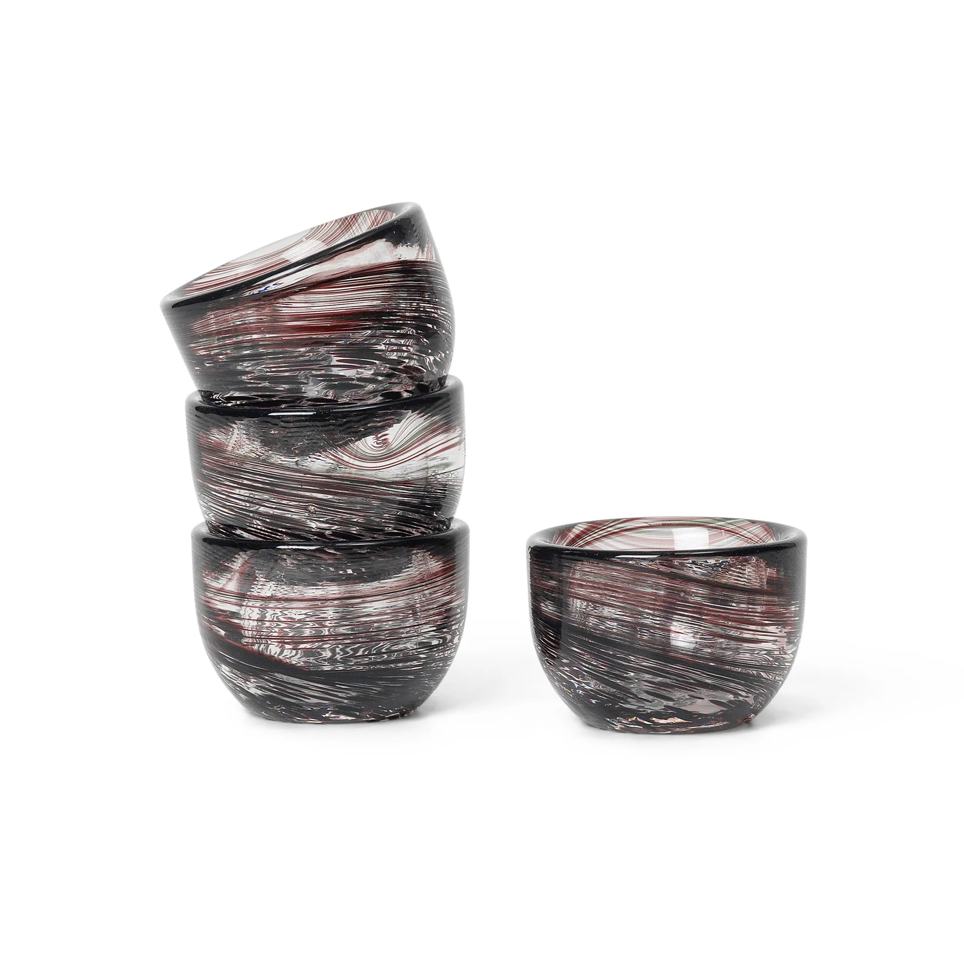 Tinta egg cups 4-pack Ø4.8 cm, Deep Brown Ferm Living