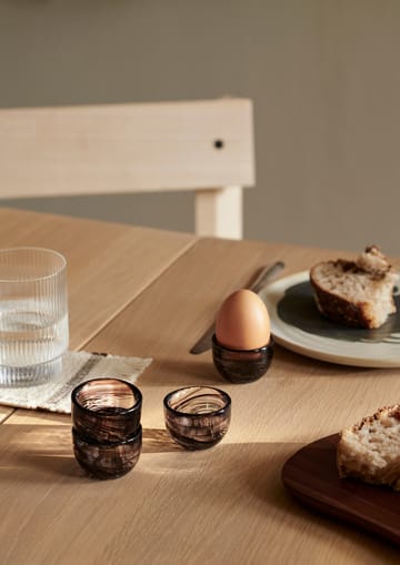 Tinta egg cups 4-pack Ø4.8 cm - Deep Brown - Ferm Living