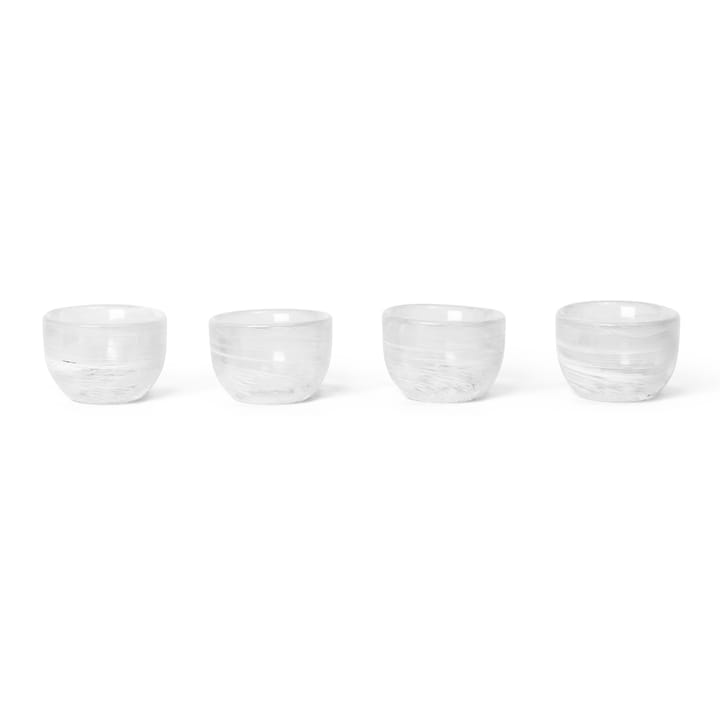 Tinta egg cups 4-pack Ø4.8 cm - White - Ferm LIVING