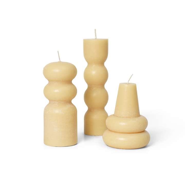 Torno light 3-pack Ø4 cm - Pale Yellow - ferm LIVING