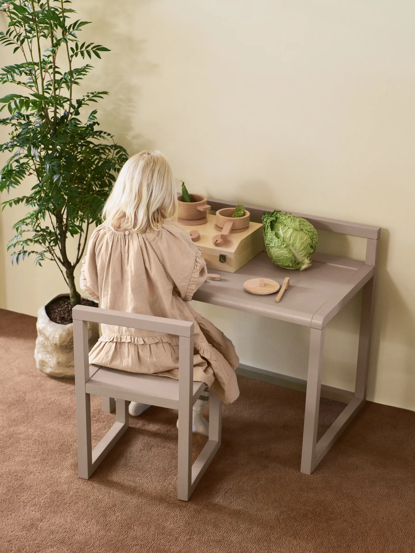 Toro Suitcase Kitchen cooking set for children, Natural Ferm Living