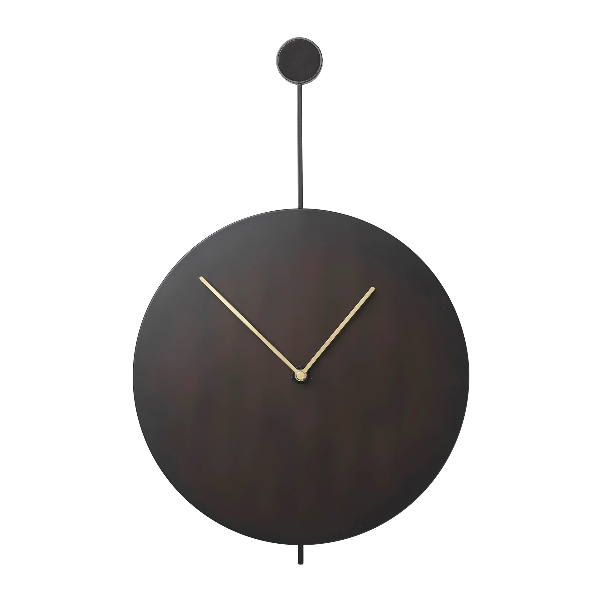 Trace wall clock, Black-brass Ferm Living