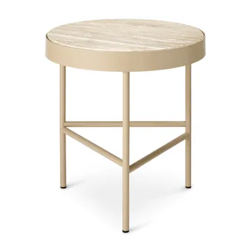 Travertine coffee table Ø40 cm - Cashmere - Ferm Living