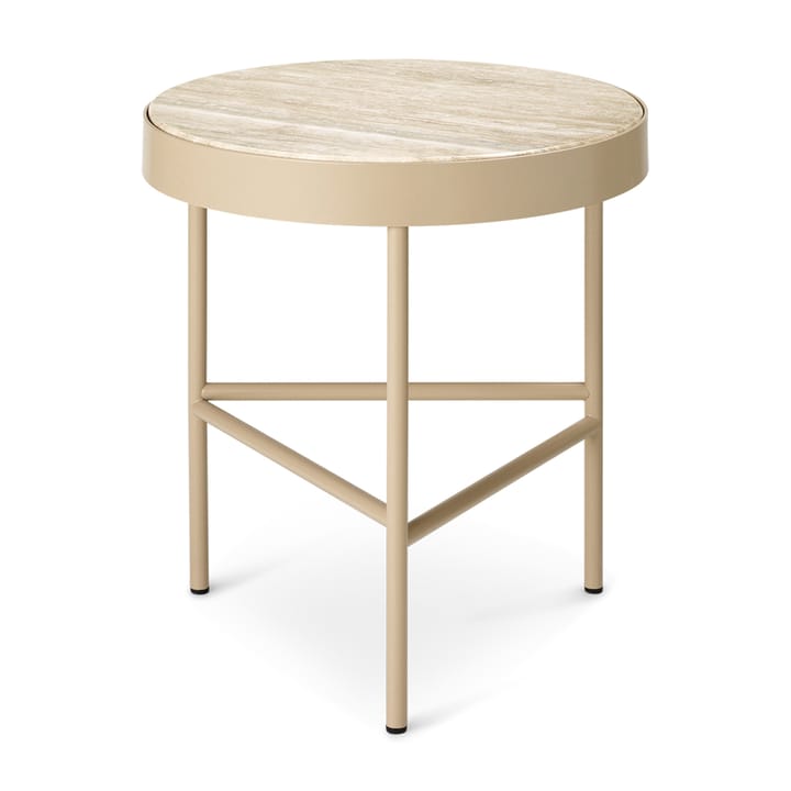 Travertine coffee table Ø40 cm - Cashmere - ferm LIVING