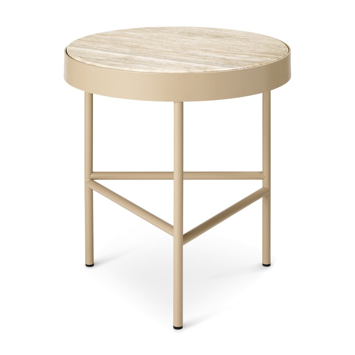 Ferm Living Travertine coffee table o40 cm Cashmere