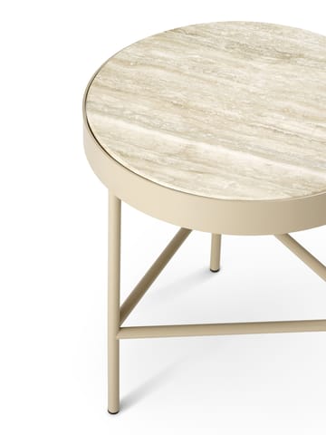 Travertine coffee table Ø40 cm - Cashmere - ferm LIVING