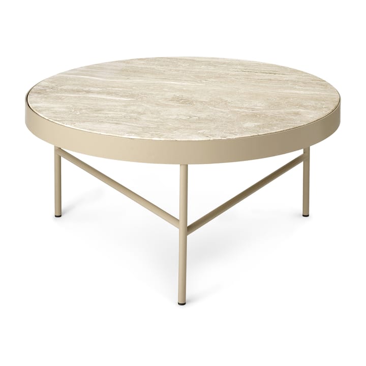 Travertine coffee table Ø70.5 cm - Cashmere - Ferm LIVING