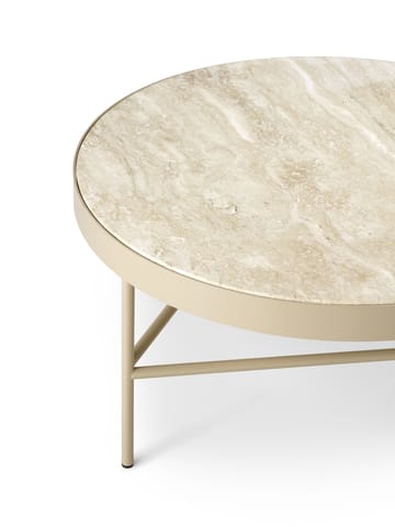 Travertine coffee table Ø70.5 cm - Cashmere - Ferm Living
