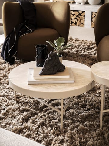 Travertine coffee table Ø70.5 cm - Cashmere - Ferm Living