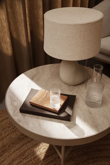 Travertine coffee table Ø70.5 cm - Cashmere - Ferm Living