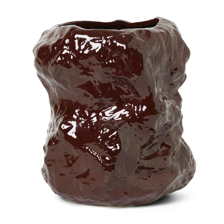 Tuck vase 34 cm - red brown - Ferm Living