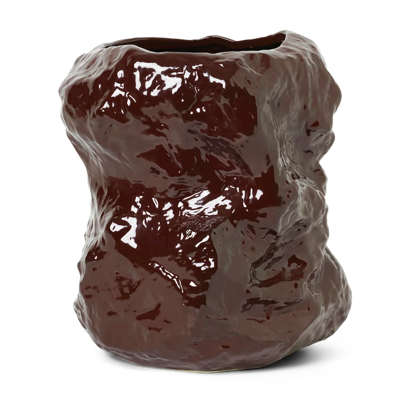 Tuck vase 34 cm, red brown Ferm Living