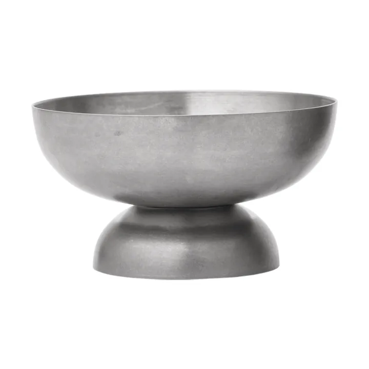 Tumbled glass bowl - Stainless steel - Ferm Living