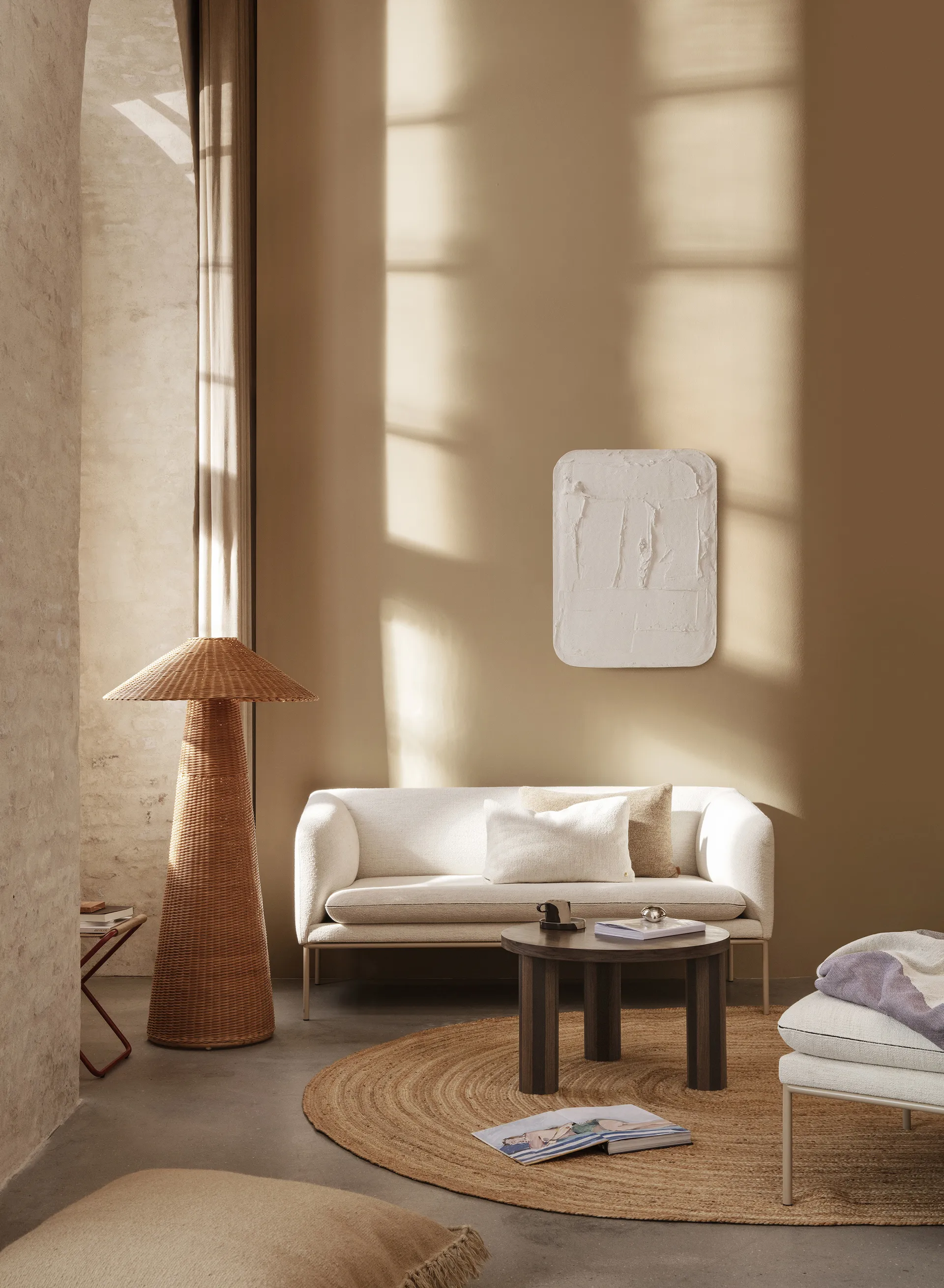 Turn 2-seat sofa, Cashmere bouclé off white Ferm Living