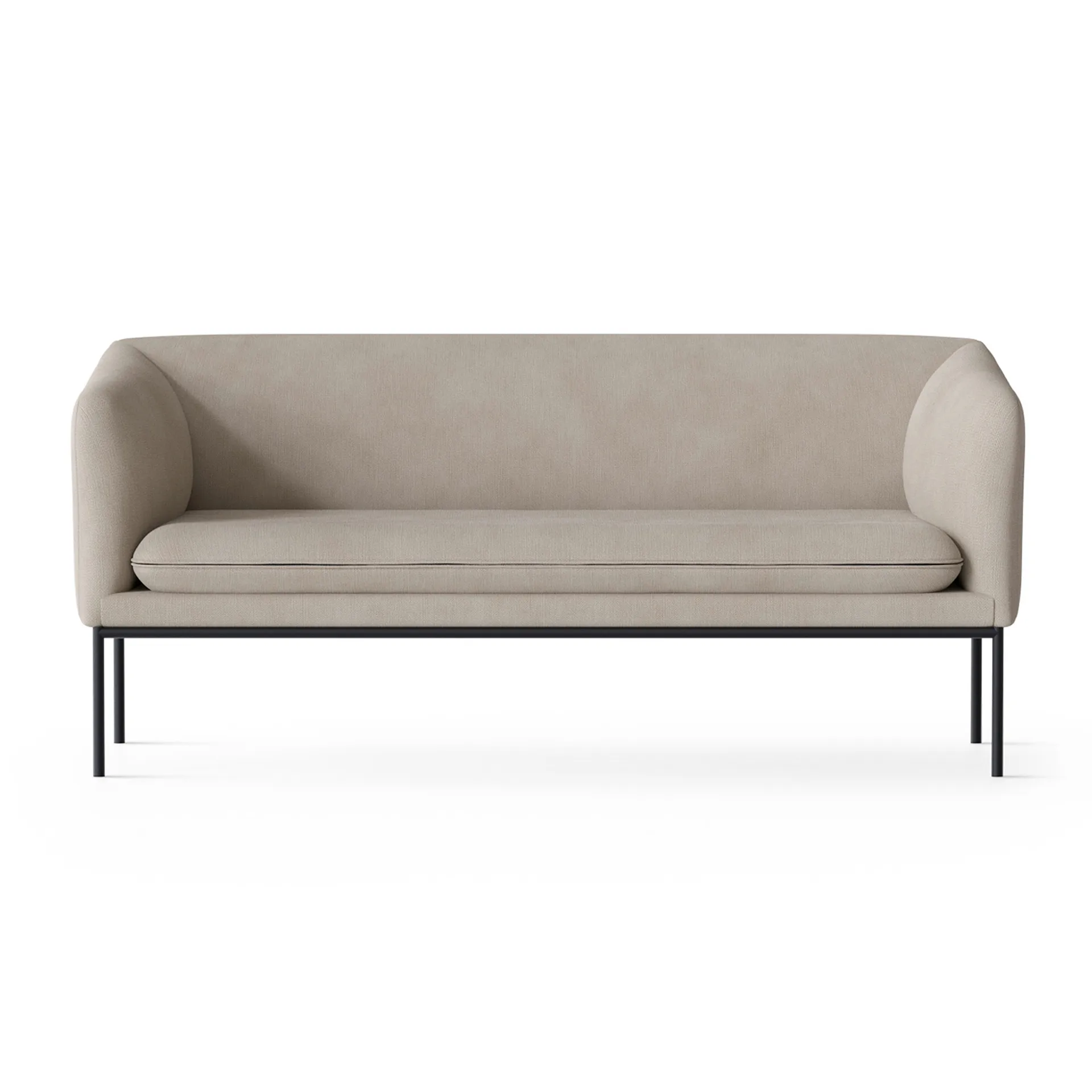 Turn 2-seat sofa, Cotton linen natural Ferm Living