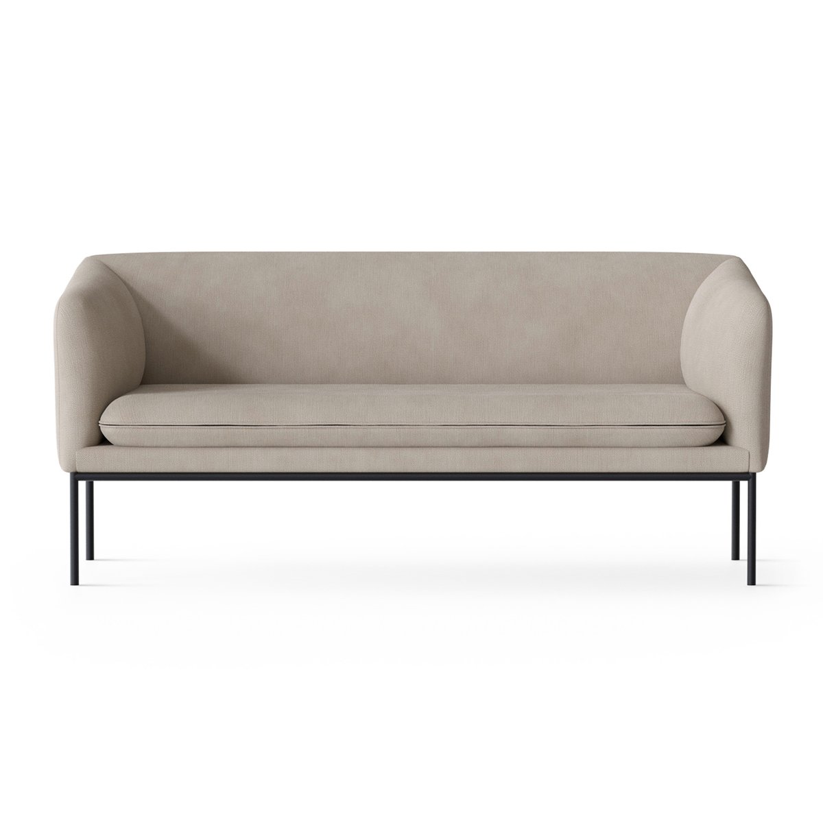 Ferm Living Turn 2-seat sofa Cotton linen natural | Scandinavian Design | Sofas | Beige