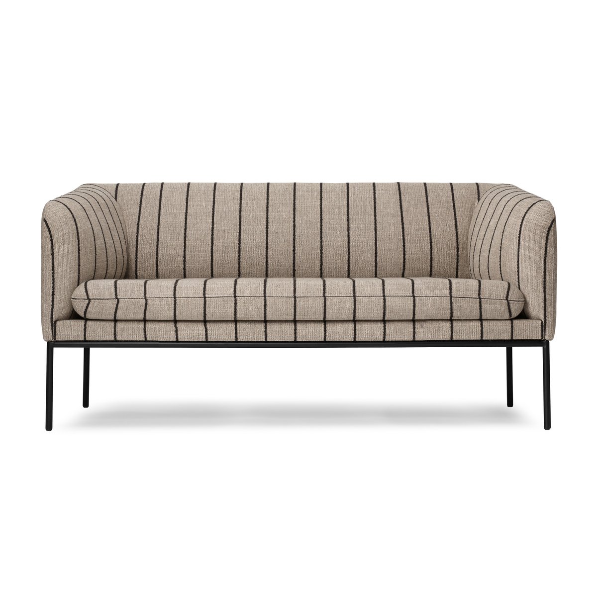 Ferm Living Turn 2-seat sofa Pasadena (striped) | Scandinavian Design | Sofas | Beige