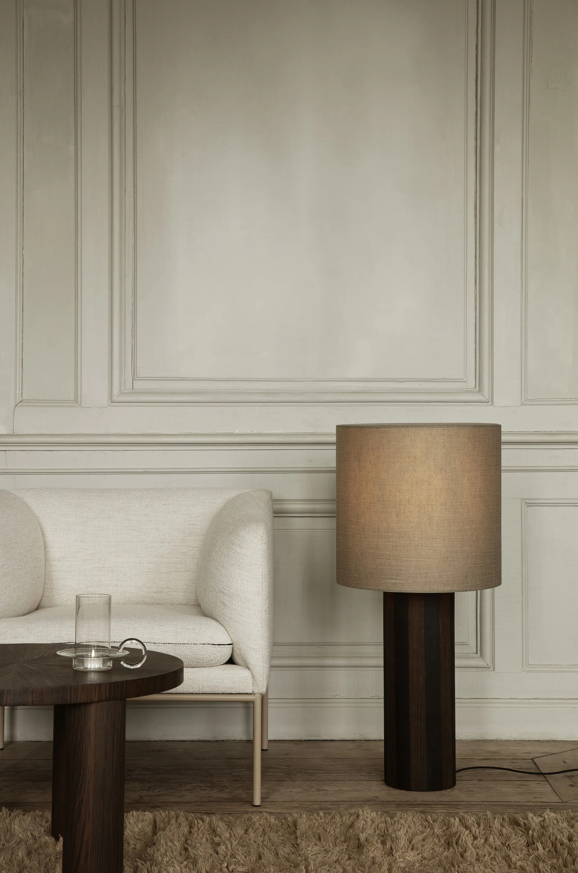 Turn arm chair, Cashmere bouclé off white Ferm Living