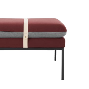 Turn day bed - Fabric fiord by kvadrat dark grey. black stand - Ferm Living