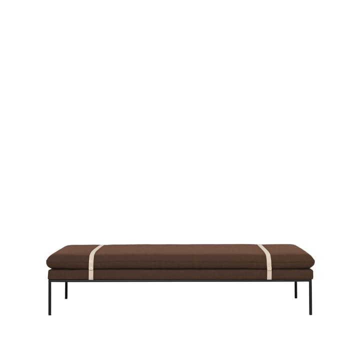 Turn day bed - Fabric fiord by kvadrat rust. black stand - ferm LIVING