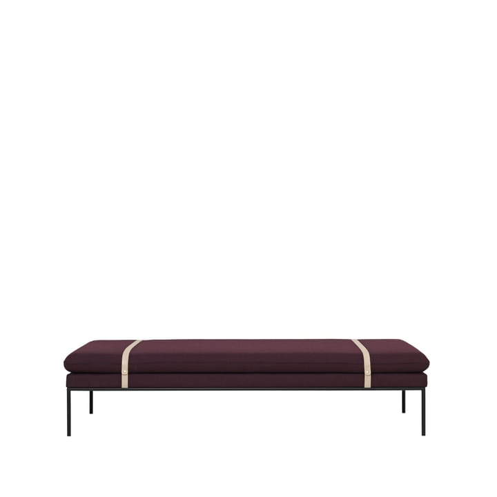 Turn day bed - Fabric fiord by kvadrat tableaux. black stand - ferm LIVING