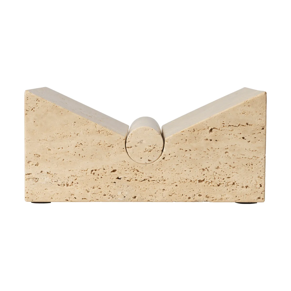 Ferm Living Tvara book stand Travertine, 22x22 cm