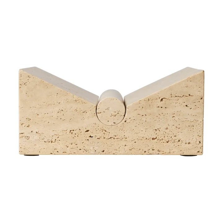 Tvara book stand - Travertine, 22x22 cm - Ferm Living