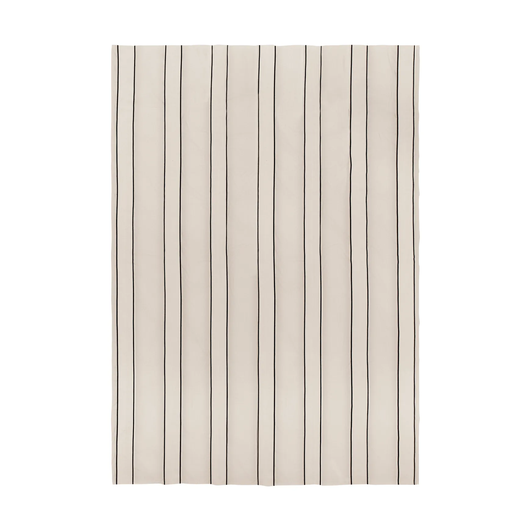 Twill bedspread, Off-white-black, 180x260 cm Ferm Living