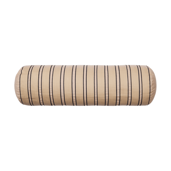 Twill bolster cylinder pillow - Cashmere-black - Ferm Living