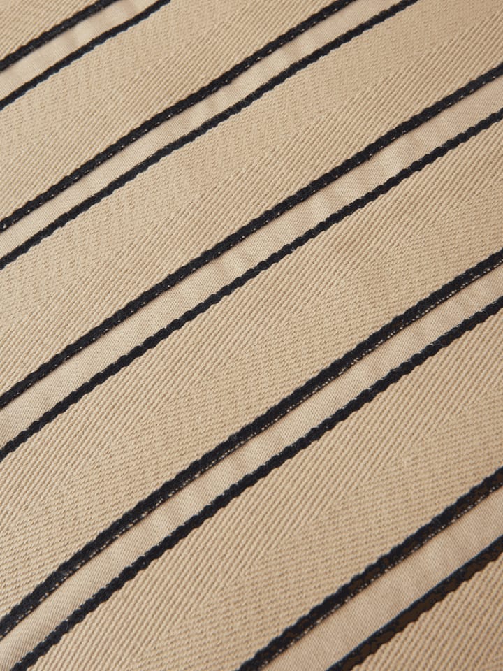 Twill bolster cylinder pillow, Cashmere-black Ferm Living