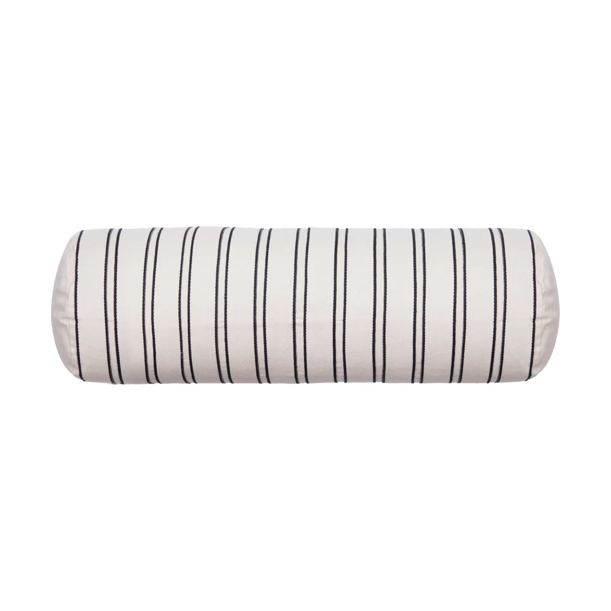 Ferm Living Twill bolster cylinder pillow Off-white-black