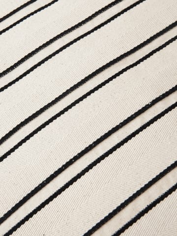 Twill bolster cylinder pillow - Off-white-black - Ferm Living