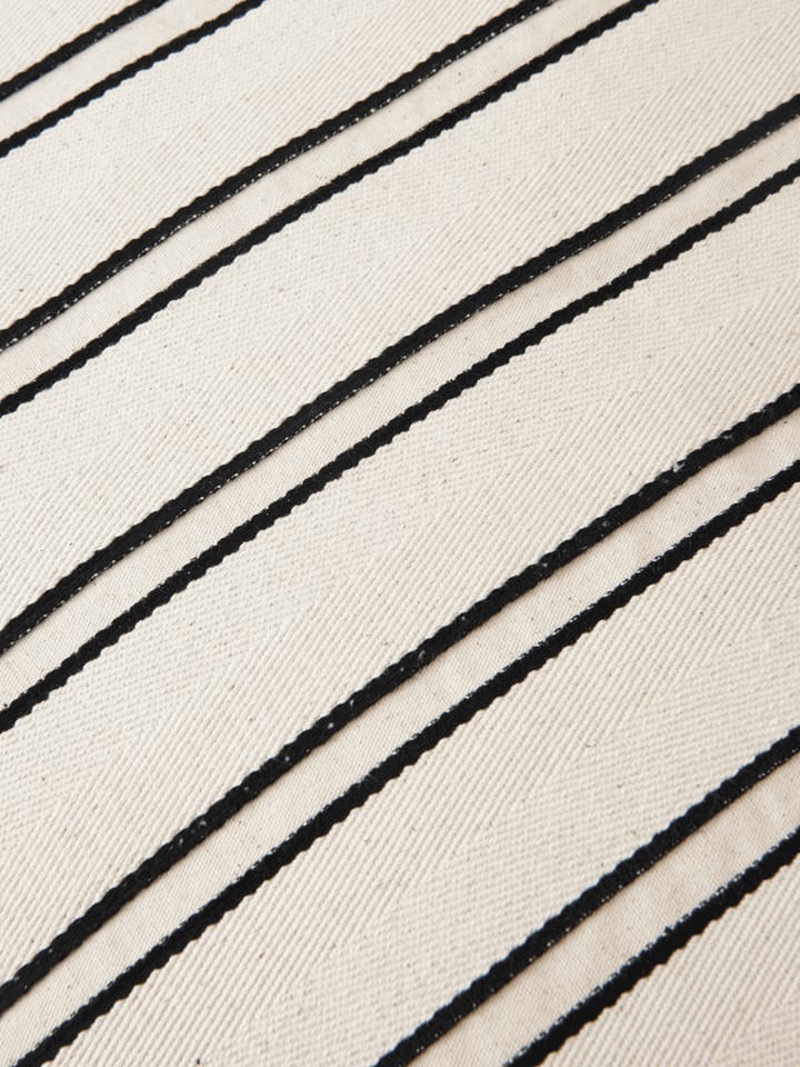 Twill bolster cylinder pillow, Off-white-black Ferm Living