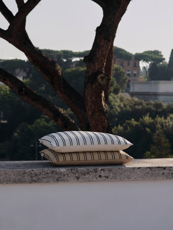 Twill cushion cover 40x60 cm, Off-white-black Ferm Living